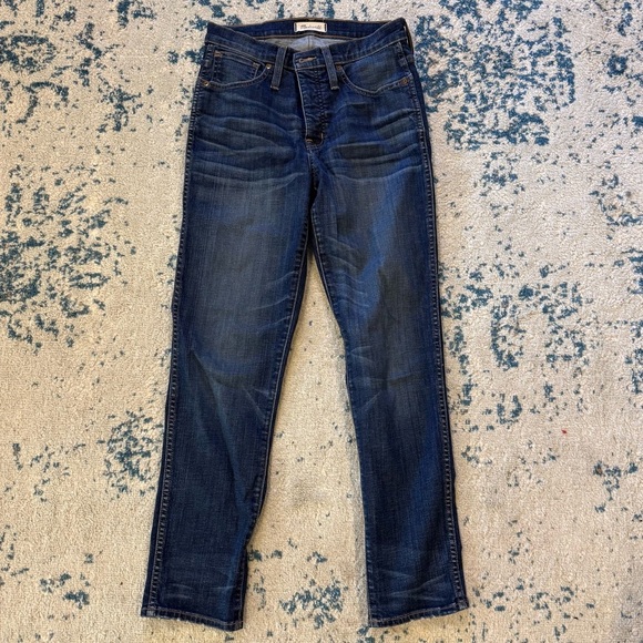 Madewell Slim Straight 28 Waist 28 Inseam 10  Inch Rise - Picture 1 of 6
